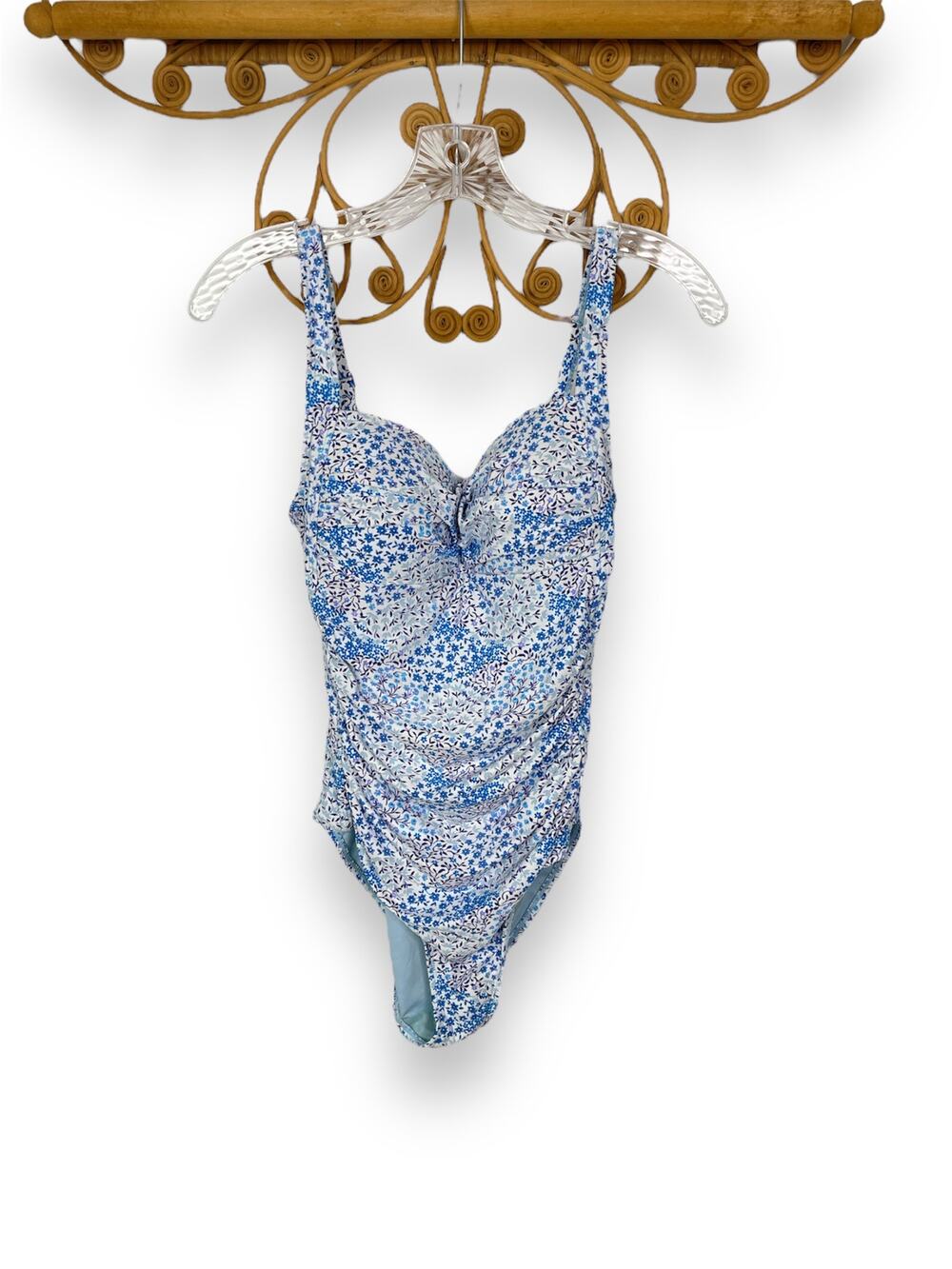 Niptuck Blue Petal Joanne Twist Front Tummy Control Swimsuit 8